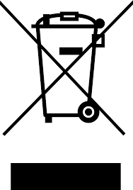 WEEE wheelie bin symbol