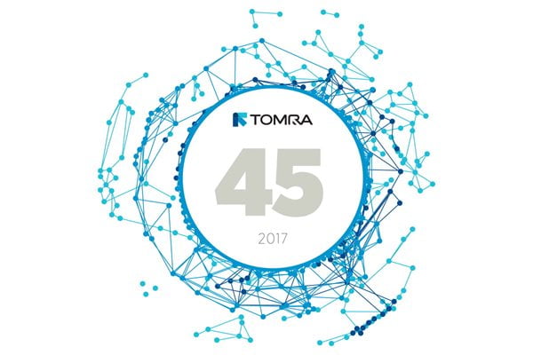 TOMRA logo dell'anniversario dei 45 anni