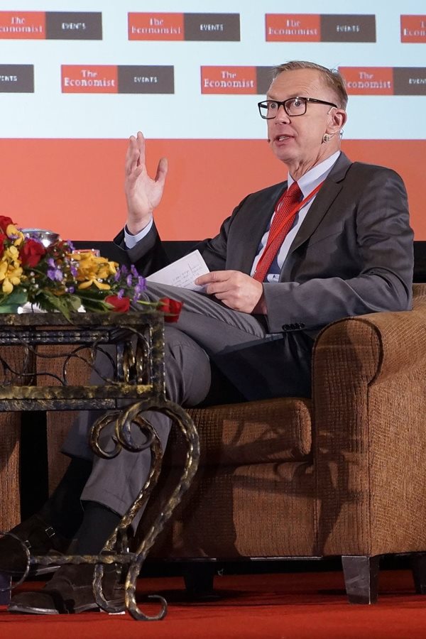 TOMRAs CEO Stefan Ranstrand beim Economist Sustainability Summit 2018