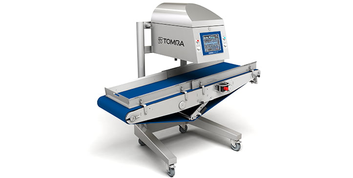 Analiza zawartości tłuszczu na linii produkcyjnej za pomocą urządzenia TOMRA FatScan
