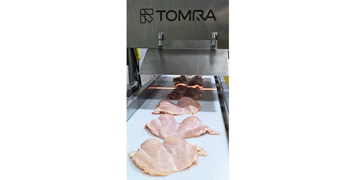 TOMRAs QV-P-In-Line-Detektor für Wooden-Breast bei Geflügel