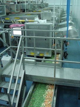 Mixed vegatable sorting machine